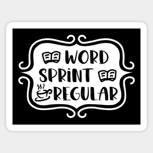 Word Sprint Regular - Retro Writing Typography Sticker